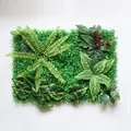 Realistisch kunstplantenwandpaneel met gemengd groen voor prachtige wanddecoratie - Stijl 6