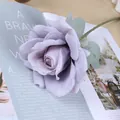 Kunstmatige paarse roos bloem van zijde voor huisdecoratie bruiloft feest arrangement - Paars