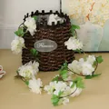 Witte kunstmatige kersenbloesem slinger voor elegante huis- en bruiloftsfeestdecoratie - Wit