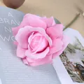 Finta rosa rosa in seta artificiale decorazione per la casa matrimonio fiore finto - Rosso rosa