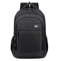 Classic black business laptop backpack for men with large capacity - One Size / Black