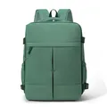 Een multifunctionele zakelijke en reislaptoprugzak in een stijlvolle groene kleur - Eén maat / Groen