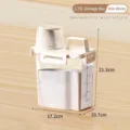 1.75L creamy white airtight storage container for food grains and laundry powder storage - 1.75L / Creamy Yellow