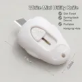 Mini taglierino bianco compatto con lama a ritorno automatico per apertura pacchi - Bianco