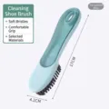 Soft bristle cleaning brush for laundry and shoes in transparent blue finish - Shoe Brush / 17x4.2cm / Transparent Blue
