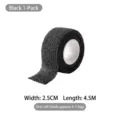 Black self-adhesive silent tape 2.5cm x 4.5m for furniture and bed frame anti-noise - Single Roll Pack / Black