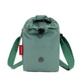 Bolso bandolera de nylon verde para móvil con cordón - Verde