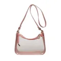Sac à bandoulière tendance en PVC transparent rose bonbon pour femmes avec sangle assortie - Rose
