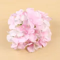 Künstlicher Hortensienblütenkopf aus Samt in Rosa und Weiß für Hochzeitsdekorationen - Rosa Weiß