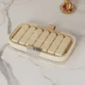 Große wöchentliche 21-Fächer Tablettendose in Milchweiß, Maße 23,7x14,1x3,6 cm - Groß (21 Fächer) / Milchweiß