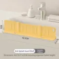 Multifunctional lemon yellow kitchen sink splash guard and storage organizer rack - Lemon Yellow