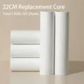Premium 22cm white lint roller refill rolls for pet hair and fabric dust removal - Refill Pack / 22cm Refill (3 Pcs/Pack 165 Tears) / White