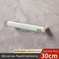 Moderner hellgrüner Handtuchhalter für das Badezimmer ohne Bohren zur Wandmontage - Kurzer Stil / Hellgrün