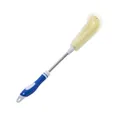 Langstielige Flaschenbürste mit weichen Borsten und Edelstahlschaft zur Becherreinigung - Nylon Langer Griff / Grau Blau Zufällig
