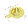 Yellow kitchen sink strainer basket with 13.5cm diameter for food waste drainage - 13.5cmx11cmx4cm / Grass Green