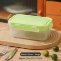 Large matcha green portable lunch box with ice pack, dimensions 22.5x13x9cm for outdoors - Large (Upper Ice Pack Fresh) / Matcha Green