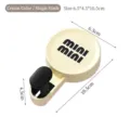 Cream-colored round suction cup wall hook with black single hook for bathroom and kitchen - Single Hook / Cream