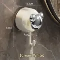 Creamy white bear-shaped suction cup hook for bathroom and kitchen wall - 1 Piece / Cream White