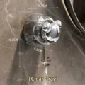Smoke grey bear shaped suction cup wall hook with strong vacuum grip for bathroom - 1 Piece / Transparent Grey