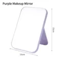 Purple desktop foldable makeup mirror 15x10cm portable vanity mirror for dorm - 15cm x 10cm / Purple