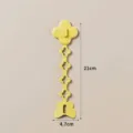 Range-cordons jaune pour appareils de cuisine, design fleur et papillon, long de 21cm - 1 Pièce/Paquet / Jaune