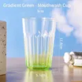 Eleganter transparenter Mundspülbecher mit grünem Farbverlauf für die Aufbewahrung im Bad. - 450ml / Grün