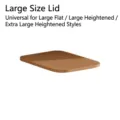 Replacement lid in brown for large cream style stackable home storage organizer - Lid (For Large/XL)
