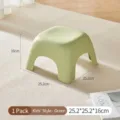 Modern green plastic step stool for children bathroom home use size 25.2x25.2x16cm - Kids / Small (25.2x25.2x16cm) / Cream Green