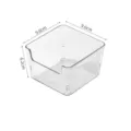 Small transparent acrylic desktop storage box square organizer container for home - Small (9.6*9.6*6.2cm) / Clear
