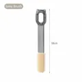Spazzola per piedi 2-in-1 grigia per pedicure e rimozione calli, lunghezza 18 cm - Spazzola Grigia / Grigio