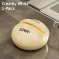 Cream white suction cup knife sharpener for kitchen tools - 1 Piece / Cream
