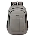 Large capacity grey Oxford cloth business backpack with multiple compartments for men - Khaki