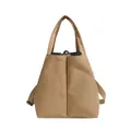 Large khaki crossbody cup carrier bag with double slots for office commuting - One Size / Khaki