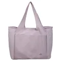Large capacity lavender Oxford cloth tote bag with multiple pockets for travel and dance - One Size / Purple