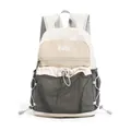 Mini color-blocked outdoor backpack in beige and grey for kids - One Size / Off White
