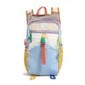 Multicolor dopamine style outdoor hiking backpack with large capacity and mountain logo - One Size / Blue