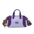 Modische Sport-Fitness-Tasche in Lila und Lavendel mit Tennisrackets-Anhänger - Ohne Anhänger / Lila Kontrast Stil (xinweizi-22718)