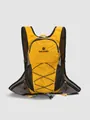 Lightweight yellow grid outdoor cycling hydration backpack for hiking and trail running - One Size / Yellow
