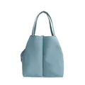 Insulated light blue double water bottle carrier bag with dual handles for commuting - One Size / Blue