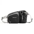 Multifunktionaler schwarzer Sport-Gürteltasche mit Wasserflaschenhalter zum Laufen und Wandern - Schwarz