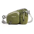 Grüne Sport-Lauftasche mit Wasserflaschenhalter für Outdoor-Fitness - Armeegrün