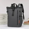 Professional waterproof dark gray Oxford cloth backpack for men with large capacity storage - Dark Gray
