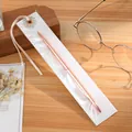Elegant rose gold metal ballpoint pen with twist mechanism in clear ribbon packaging - 0.7 Tip / Rose Gold
