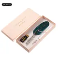 Set regalo penna d'oca vintage con calamaio e pennino in confezione regalo rosa - Verde Scuro Spolverato d'Oro (SP385-02)