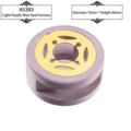 Hornillo de madera para sellos de lacre color púrpura claro con placa de metal oro - Horno para Cera (AS-303) / Violeta Claro
