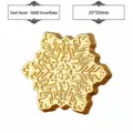 Vintage snowflake style alloy wax seal head for DIY crafting and envelopes 25x25mm - Snowflake (S608) / 1 Piece (25x25mm) / Gold