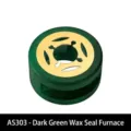 Dark green wooden wax seal melting furnace, vintage style stove tool, model AS303 - AS303 - Dark Green Wax Melting Furnace