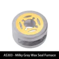 Vintage milky grey solid wood wax seal melting furnace for DIY craft stamp kits - AS303 - Milk Gray Wax Melting Furnace