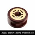 Vintage dark brown solid wood wax seal melter furnace for wax beads melting - AS303 - Brown Wax Seal Furnace