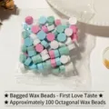 Perle di ceralacca ottagonali color macaron, 100 pezzi per sacchetto per sigilli DIY - 100 Pezzi/Confezione (Busta) / Rosa/Blu/Verde/Bianco (Sapore del Primo Amore)